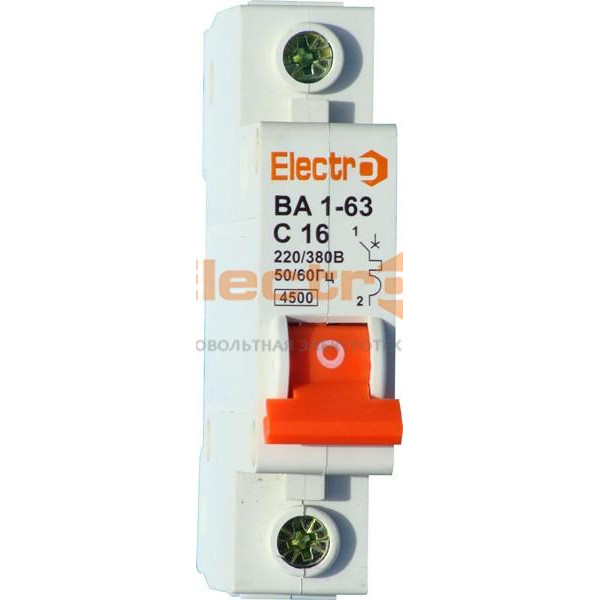 ElectrO ВА1-63 1п 1A 6кА х-ка С (60VA63C1001) - зображення 1