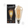 Luxray FIL 8 Вт ST64 прозора E27 220 В 2400 К LXF424-ST64-2708 - зображення 1