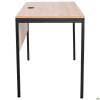 Art Metal Furniture Осло с ящиком 118,7х60х75 черный графит, Дуб Сонома (216533) - зображення 7