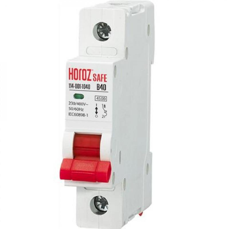 Horoz Electric 1Р 40А В 4,5кА 230V (114 001 1040) - зображення 1