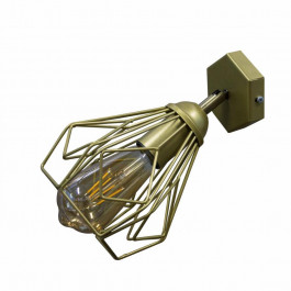 MSK Electric Накладной светильник NL 538-1G GRID, золотой (NL 538-1 G)