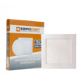 Евросвет LED Downlight 9W 4200К встраиваемый квадрат LED-S-150-9 (000039179)