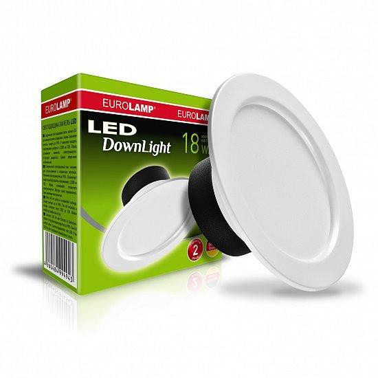 EUROLAMP LED DownLight 18W 4000K (LED-DLR-18/4(Е)) - зображення 1