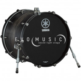 Yamaha LHB2218 UZU CS Live Custom Hybrid Oak Bass Drum 22"x18" UZU Charcoal Sunburst