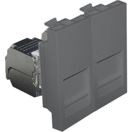 EFAPEL Quadro RJ45 5e черный матовый 4697612 SPM - зображення 1