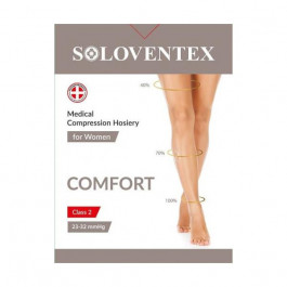 Soloventex Колготки компрессионные, закрытый носок, 2 класс, бежевые. COMFORT. (23-25 мм рт.ст.)
