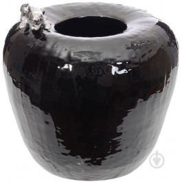 Lefard Ваза керамічна чорна Шик 16,2 см 919-344 (6907009193440)