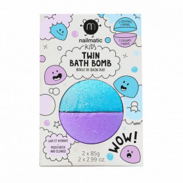 Nailmatic Бомбочка для ванны  сине-фиолетовая 170 г (702BTWINB) (3760229895098)