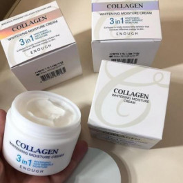 Enough Крем для лица увлажняющий с коллагеном 3в1  Collagen Whitening Moisture Cream 3in1  50мл