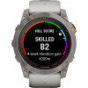 Garmin Fenix 7X Pro Sapphire Solar Titanium w. Fog Gray/Ember O. Band (010-02778-14/15/64) - зображення 2