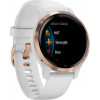 Garmin Venu 2S Rose Gold Bezel with White Case and Silicone Band (010-02429-13/03) - зображення 3