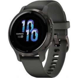 Garmin Venu 2S Slate Bezel with Graphite Case and Silicone Band	(010-02429-10/00)