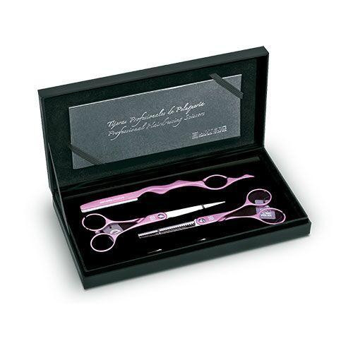 Artero Набір ножиць та бритва рожева  Symet 5.5 & Creative L45 - зображення 1