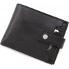 Karya Чорний стильний чоловічий гаманець із натуральної шкіри з тисненням без монетниці  (2421049) - зображення 1