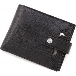   Karya Чорний стильний чоловічий гаманець із натуральної шкіри з тисненням без монетниці  (2421049)