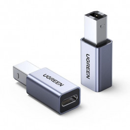 UGREEN US382 USB Type-C to USB Type-B Aluminum Case Gray (20120)