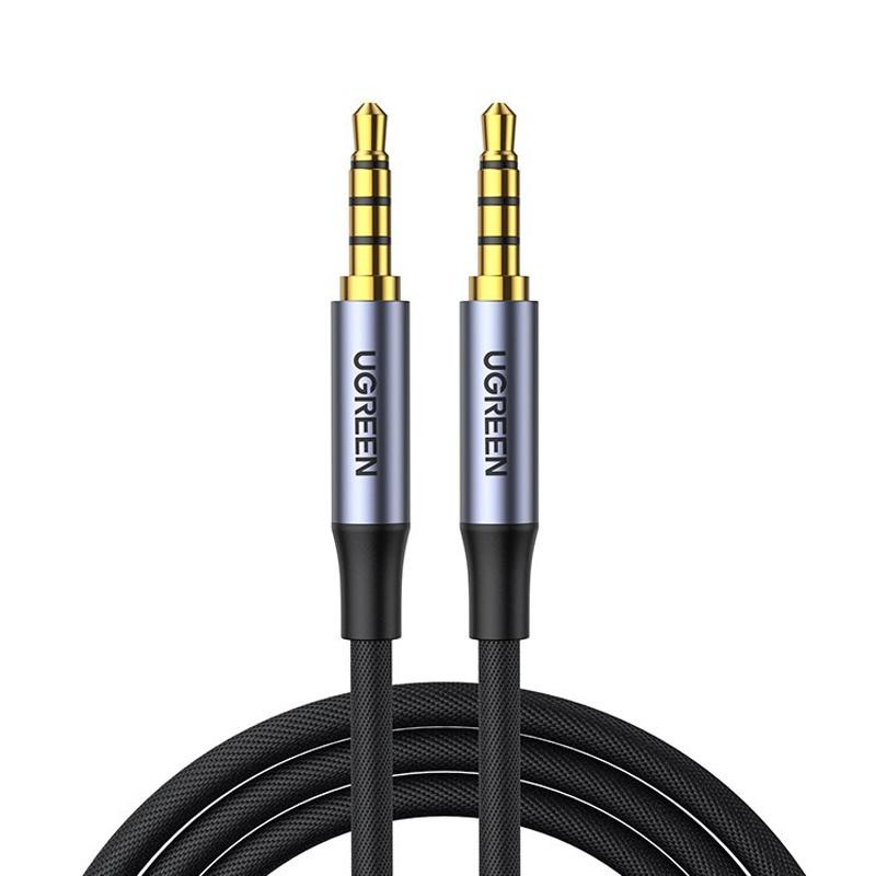 UGREEN AV183 3.5mm Male to Male 4-Pole Microphone Audio Cable 1.5m Gray (20497) - зображення 1