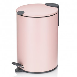 KELA Відро з педаллю металеве Mats 3л  23617 рожеве (4025457236174)