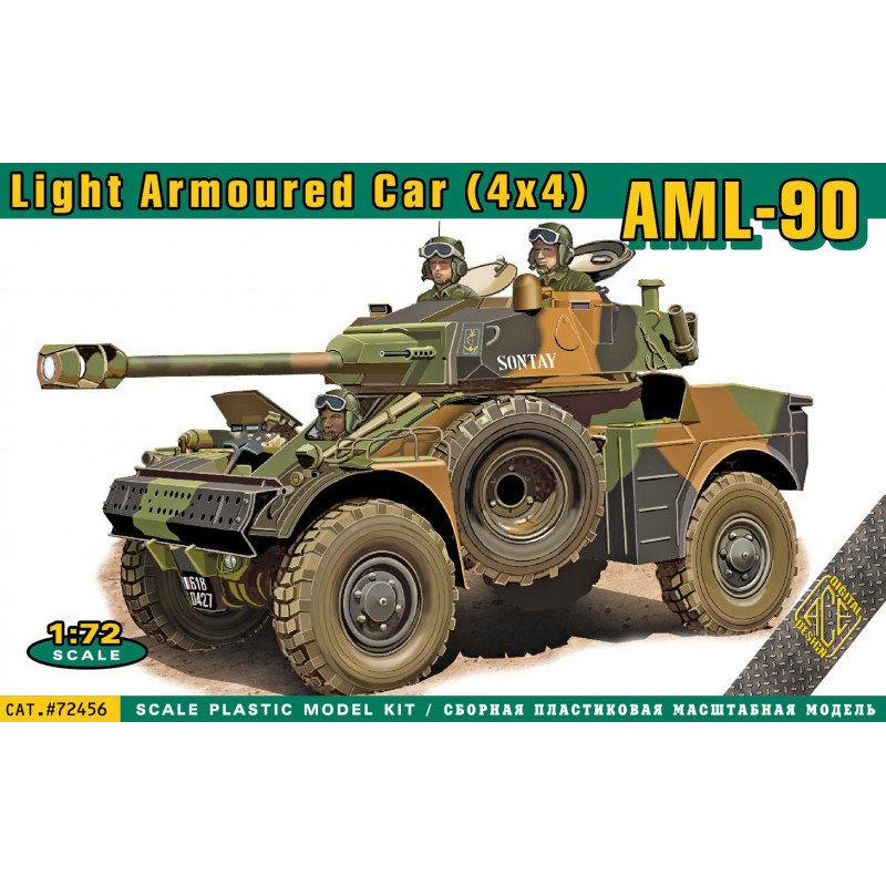 ACE Легкий броньований автомобіль  AML-90 (4x4) (ACE72456) - зображення 1