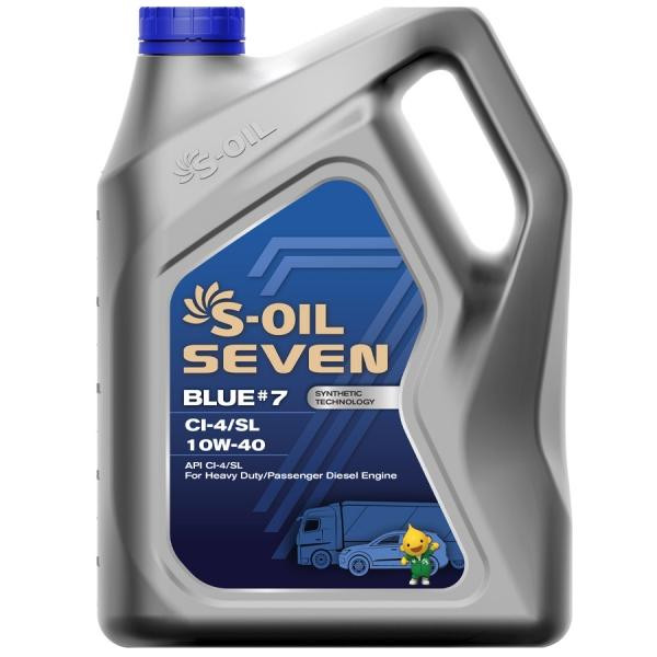 S-OIL SEVEN BLUE#7 CI-4/SL 10W-40 5л - зображення 1