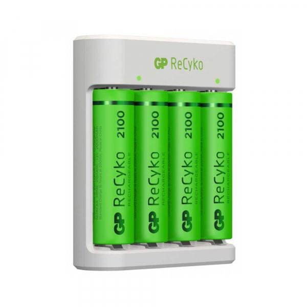 GP Batteries ReCyko USB 4-slot Charger E411 (210AAHCN-2B4) - зображення 1