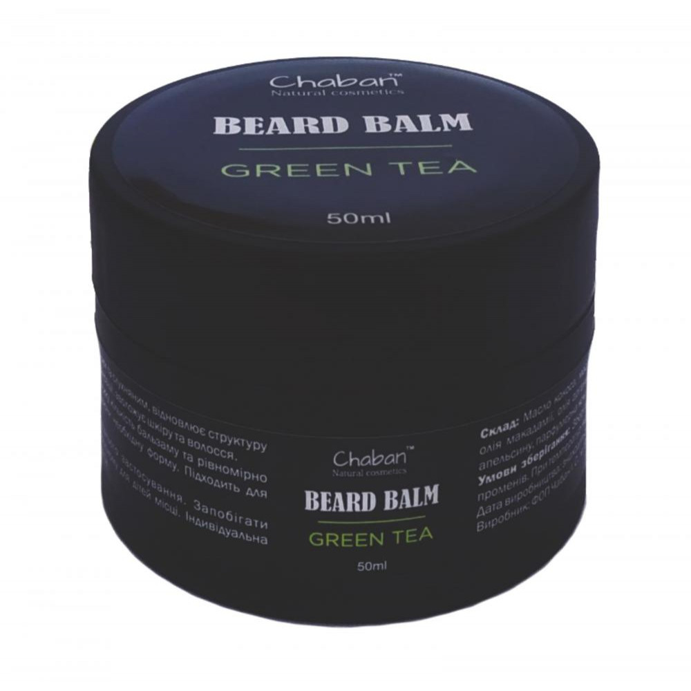 Chaban Natural Cosmetics Бальзам для бороди Green tea  50 мл - зображення 1