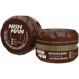 Nishman Бальзам для бороди та вусів  Beard & Mustache Styling Balm, 100 мл