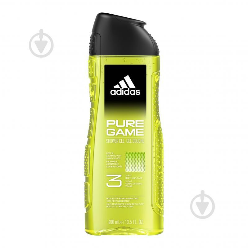 Adidas Гель для душу  NEW Pure Game 3 в 1 400 мл - зображення 1