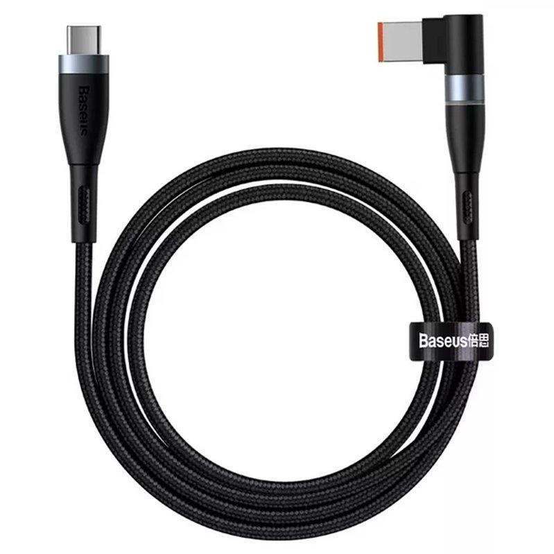 Baseus Zinc Magnetic Series Lenovo Laptop Charging Cable Type-C to DC Square Port 100W 2m Black (CATXC-U01) - зображення 1