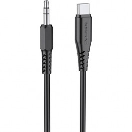 Borofone BL8 Digital Audio USB-C to mini jack 3.5mm 1m Black (BL8B)
