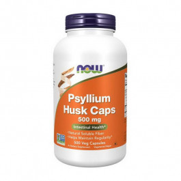 Now Лушпиння подорожника (Plantago ovata) Нау Фудс /  Psyllium Husk Caps 500 mg (500 veg caps)