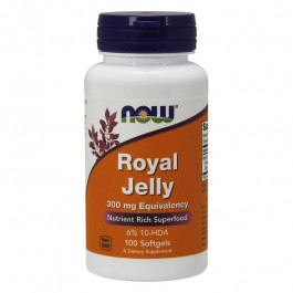 Now Royal Jelly 300 mg Eguivalency (100 softgels)
