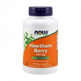 Now Глід (Crataegus laevigata та/або monogyna) Нау Фудс /  Hawthorn Berry 540 mg (100 veg caps)