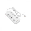 2E 8XSchuko 3G*1.5мм, 4*USB-A, 3м, white (2E-SP815M3USBWH) - зображення 1