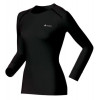 ODLO термофутболка д/р  Shirt l/s crew neck WARM Women S 15000 black - зображення 1