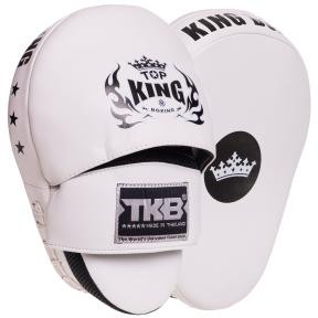 Top King Лапа вигнута для боксу та єдиноборств Super TKFMS, білий - зображення 1