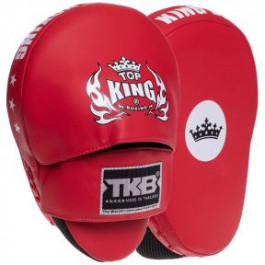 Top King Лапа вигнута для боксу та єдиноборств Super TKFMS, червоний