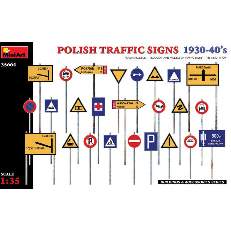 MiniArt Діорама  Польські дорожні знаки 1930-40-х років. (MA35664) - зображення 1