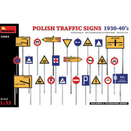 MiniArt Діорама  Польські дорожні знаки 1930-40-х років. (MA35664)