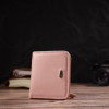 CANPELLINI Компактний жіночий гаманець з натуральної шкіри рожевого кольору на кнопці  (2421797) - зображення 5