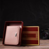 CANPELLINI Компактний жіночий гаманець з натуральної шкіри рожевого кольору на кнопці  (2421797) - зображення 7