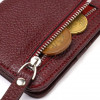 CANPELLINI Бордовий жіночий гаманець маленького розміру із натуральної шкіри флотар  (2421802) - зображення 5