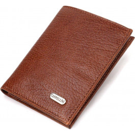 CANPELLINI Вертикальний чоловічий гаманець із натуральної шкіри флотар коричневого кольору  (2421874)