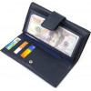 CANPELLINI Вертикальний гаманець із натуральної шкіри флотар синього кольору  (2421841) - зображення 4