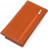 CANPELLINI Жіночий зручний гаманець із фактурної шкіри коричневого кольору з клапаном  (2421829) - зображення 2