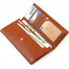 CANPELLINI Жіночий зручний гаманець із фактурної шкіри коричневого кольору з клапаном  (2421829) - зображення 3