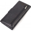 CANPELLINI Вертикальний гаманець з натуральної крупнозернистої шкіри чорного кольору  (2421838) - зображення 2