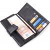 CANPELLINI Вертикальний гаманець з натуральної крупнозернистої шкіри чорного кольору  (2421838) - зображення 3