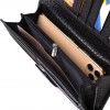 CANPELLINI Вертикальний гаманець з натуральної крупнозернистої шкіри чорного кольору  (2421838) - зображення 5