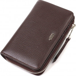 CANPELLINI Жіночий гаманець середнього розміру із зернистої шкіри коричневого кольору  (2421910)